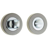 High quality image of Frelan - Jedo Dual Turns & Releases 50mm Round Rose no Indicator Polished Chrome Polished Black Nickel Sku. JV2666PCBN