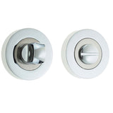 High quality image of Frelan - Jedo Dual Turns & Releases 50mm Round Rose no Indicator Polished Chrome / Satin Nickel Sku. JV2666PCSN