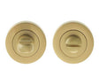 High quality image of Frelan - Jedo Designer Turns & Releases 50mm Round Rose no Indicator 50x10mm Satin Brass Sku. JV2666SB