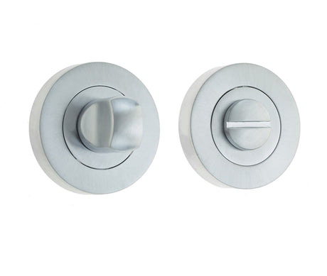 High quality image of Frelan - Jedo Designer Turns & Releases 50mm Round Rose no Indicator 50x10mm Satin Chrome Sku. JV2666SC