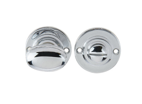 High quality image of Frelan - Jedo Oval Ringed Turn & Release 40mm Polished Chrome Sku. JV2680PC