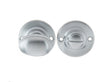 High quality image of Frelan - Jedo Oval Ringed Turn & Release 40mm Satin Chrome Sku. JV2680SC