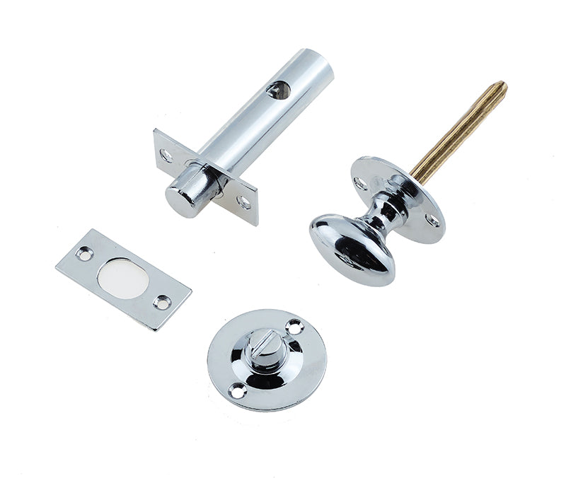 High quality image of Frelan - Jedo Bathroom Bolt C/W Mortice Bolt Polished Chrome Sku. JV2689PC