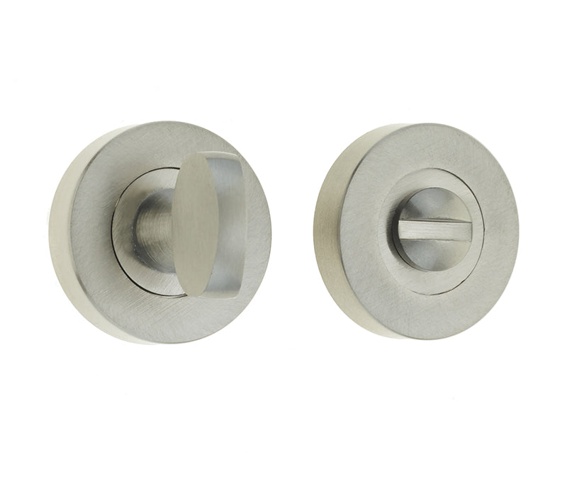 High quality image of Frelan - Jedo Designer Turns & Releases 35mm Round Rose no Indicator 38x8mm Satin Nickel Sku. JV2777SN