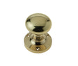 High quality image of Frelan - Jedo Kontrax Mushroom Mortice Door Knobs Polished Brass Sku. JV35BPB