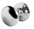 This is an image showing the Frelan - Kontrax Mushroom Mortice Knobs - Polished Chrome available to order from Trade Door Handles in Kendal