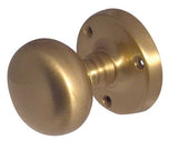 High quality image of Frelan - Jedo Mushroom Mortice Door Knobs 60mm Diameter Satin Brass Sku. JV35SB