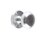 High quality image of Frelan - Jedo Mushroom Mortice Door Knobs 60mm Diameter Satin Chrome Sku. JV35SC