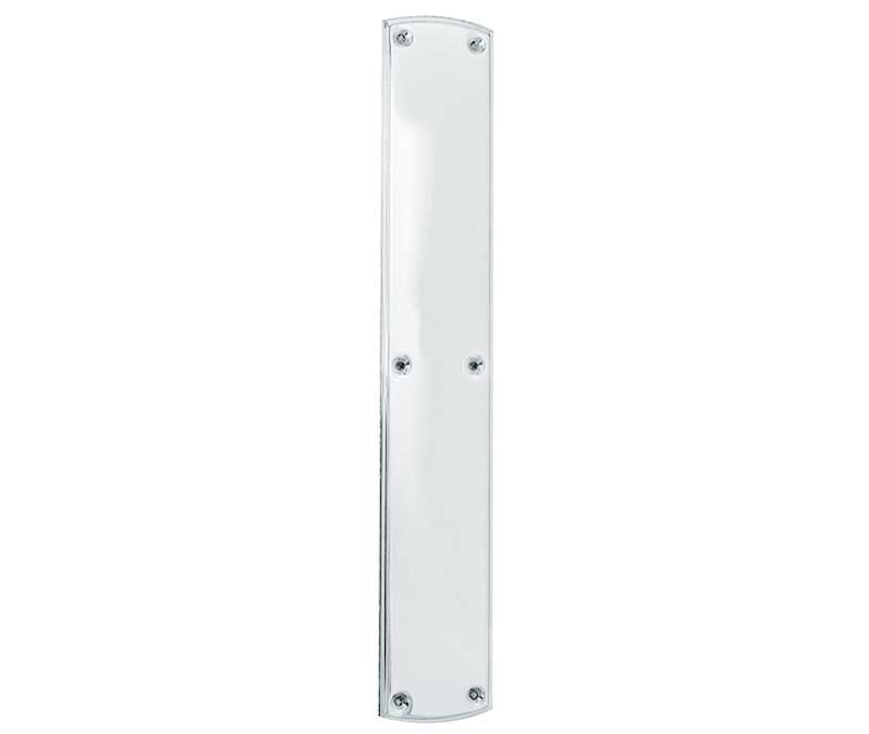 High quality image of Frelan - Blenheim/Chatsworthm Finger Plate 75x460mm - Polished Chrome | Sku. jv3699pc | available to order from Trade Door Handles in Kendal.