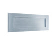 This is an image showing the Frelan - Sprung Letter Plate 305x100mm - Satin Chrome available to order from Trade Door Handles in Kendal