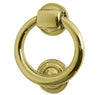 This is an image showing the Frelan - Ring Door Knocker - Polished Brass available to order from Trade Door Handles in Kendal