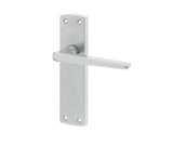 High quality image of Frelan - Bray Door Handle on Lathcplate Satin Chrome Sku. JV391SC