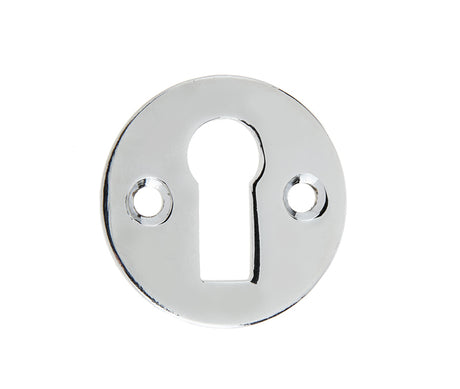 High quality image of Frelan - Round Open Escutcheon Standard Keyway - Polished Chrome | Sku. jv41pc | available to order from Trade Door Handles in Kendal.