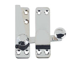 High quality image of Frelan - Jedo Heavy Quadrant Sash Fasteners 70x20mm Polished Chrome Sku. JV4200PC