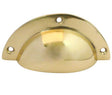 High quality image of Frelan - Jedo Drawer Pulls 85mm Polished Brass Sku. JV423PB