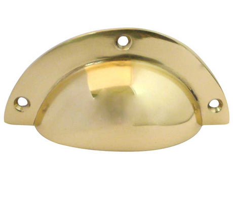 High quality image of Frelan - Jedo Drawer Pulls 85mm Polished Brass Sku. JV423PB
