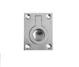 High quality image of Frelan - Jedo 38x50mm Flush Rings 38x50mm Satin Chrome Sku. JV424ASC