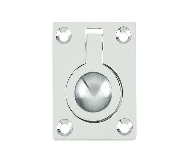 High quality image of Frelan - Jedo 50x63mm Flush Rings 50x63mm Polished Chrome Sku. JV424BPC