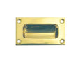 High quality image of Frelan - 75x40mm Flush Pull - Polished Brass | Sku. jv428pb | available to order from Trade Door Handles in Kendal.