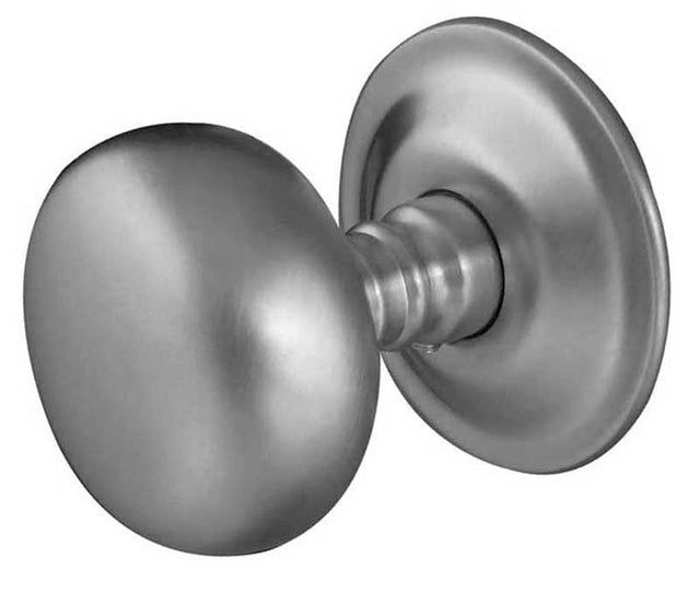 This is an image showing the Frelan - Mushroom Unsprung Mortice Knobs - Satin Chrome available to order from Trade Door Handles in Kendal