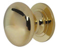 This is an image showing the Frelan - 25mm Dia. Cabinet Knob - Polished Brass available to order from Trade Door Handles in Kendal