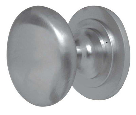 This is an image showing the Frelan - 32mm Dia. Cabinet Knob - Satin Nickel available to order from Trade Door Handles in Kendal