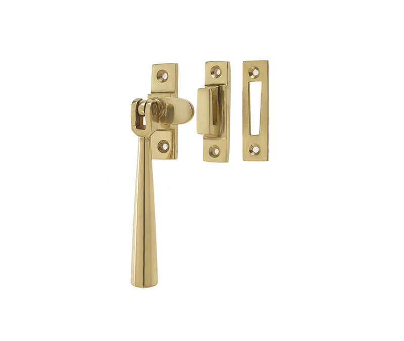 High quality image of Frelan - Julietta Non Locking Casement Fastener - Polished Brass | Sku. jv4917pb | available to order from Trade Door Handles in Kendal.