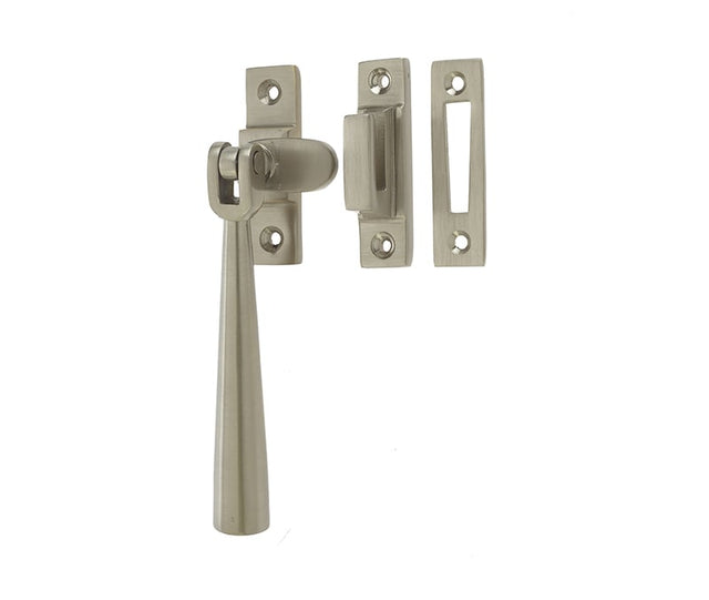 This is an image showing the Frelan - Julietta Non Locking Casement Fastener - Satin Nickel available to order from Trade Door Handles in Kendal