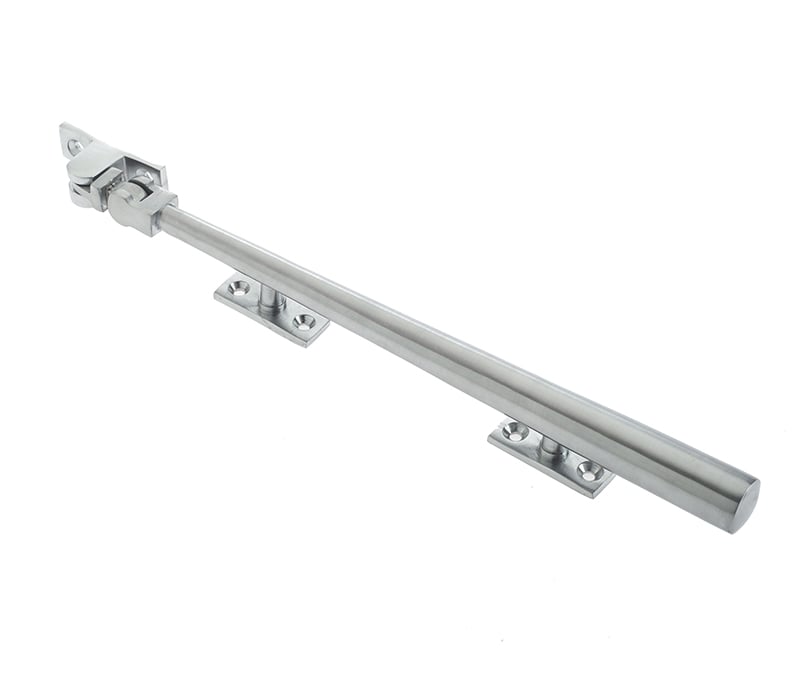 This is an image showing the Frelan - Juliette 250mm Casement Stay - Satin Chrome available to order from Trade Door Handles in Kendal