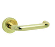 High quality image of Frelan - Thame Door Handle on Rose Polished Brass Sku. JV502PB