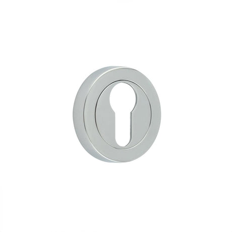 This is an image showing the Frelan - Euro Profile Escutcheons - Polished Chrome available to order from Trade Door Handles in Kendal