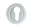 This is an image showing the Frelan - Euro Profile Escutcheons - Satin Chrome available to order from Trade Door Handles in Kendal