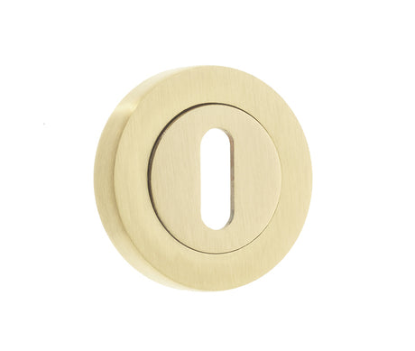 High quality image of Frelan - Standard Escutcheon - Satin Brass | Sku. jv503sb | available to order from Trade Door Handles in Kendal.