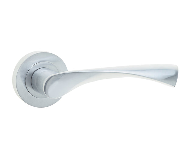 High quality image of Frelan - Twirl Door Handles Brass Finish Sku. JV504SC