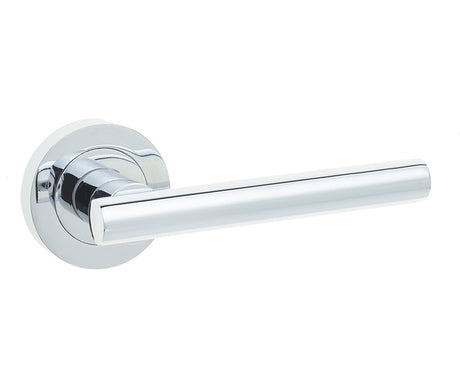 High quality image of Frelan - Petra Door Handles Polished Chrome Sku. JV508PC