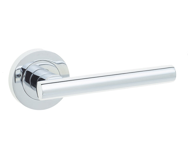 High quality image of Frelan - Petra Door Handles Polished Chrome Sku. JV508PC