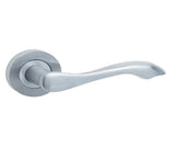 High quality image of Frelan - Gamma Door Handles Satin Chrome Sku. JV509SC