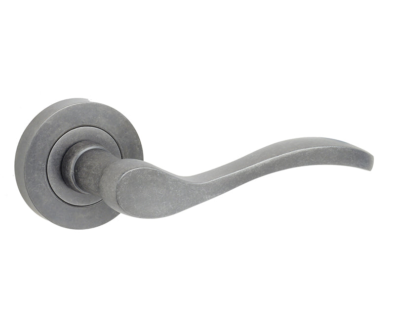 High quality image of Frelan - Turin Door Handle on Rose Rustic Sku. JV550RUS