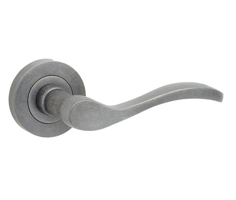High quality image of Frelan - Turin Door Handle on Rose Rustic Sku. JV550RUS
