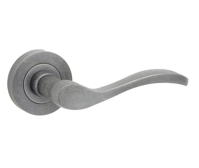 High quality image of Frelan - Turin Door Handle on Rose Rustic Sku. JV550RUS