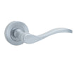High quality image of Frelan - Turin Door Handle on Rose Satin Chrome Sku. JV550SC