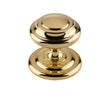 This is an image showing the Frelan - Sloane Centre Door Knob - Polished Brass available to order from Trade Door Handles in Kendal