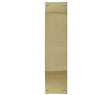 High quality image of Frelan - Plain Plate Finger Plate 75x305mm - Polished Brass | Sku. jv58pb | available to order from Trade Door Handles in Kendal.