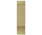 High quality image of Frelan - Jedo Plain Fingerplates 305x75mm Polished Brass Sku. JV58PB
