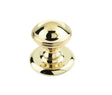 This is an image showing the Frelan - Belgravia Centre Door Knob - Polished Brass available to order from Trade Door Handles in Kendal