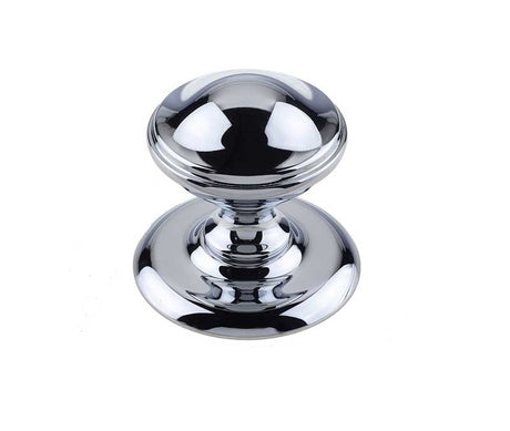 This is an image showing the Frelan - Belgravia Centre Door Knob - Polished Chrome available to order from Trade Door Handles in Kendal