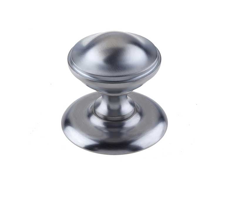 This is an image showing the Frelan - Belgravia Centre Door Knob - Satin Chrome available to order from Trade Door Handles in Kendal