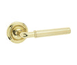 High quality image of Frelan - Elise Door Handle on Rose Polished Brass Sku. JV650PB