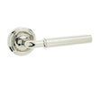 High quality image of Frelan - Elise Door Handle on Rose Polished Nickel Sku. JV650PN