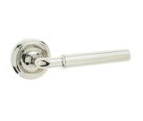 High quality image of Frelan - Elise Door Handle on Rose Polished Nickel Sku. JV650PN